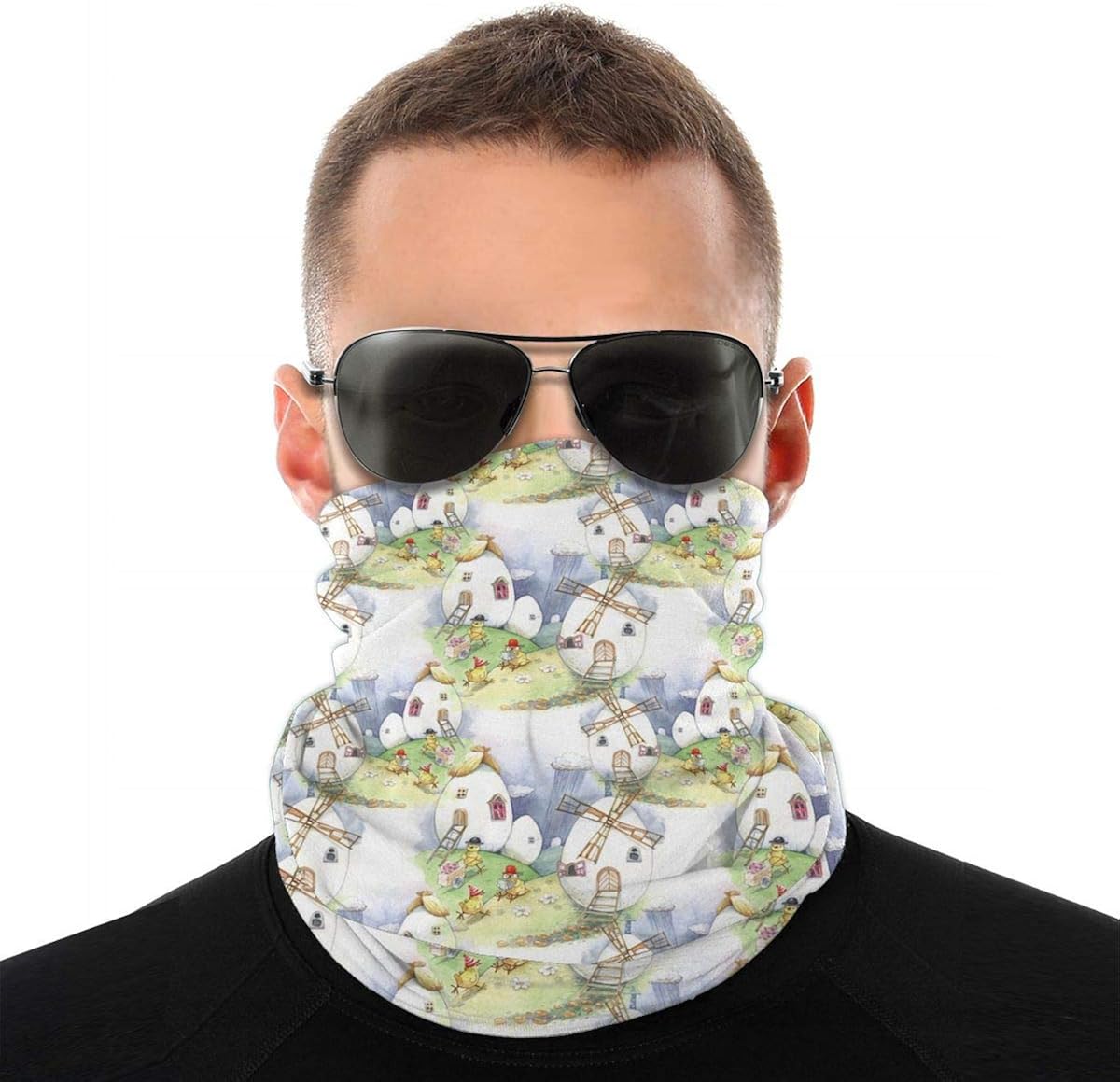 Head Scarf Unisex Fashion Face Cover 