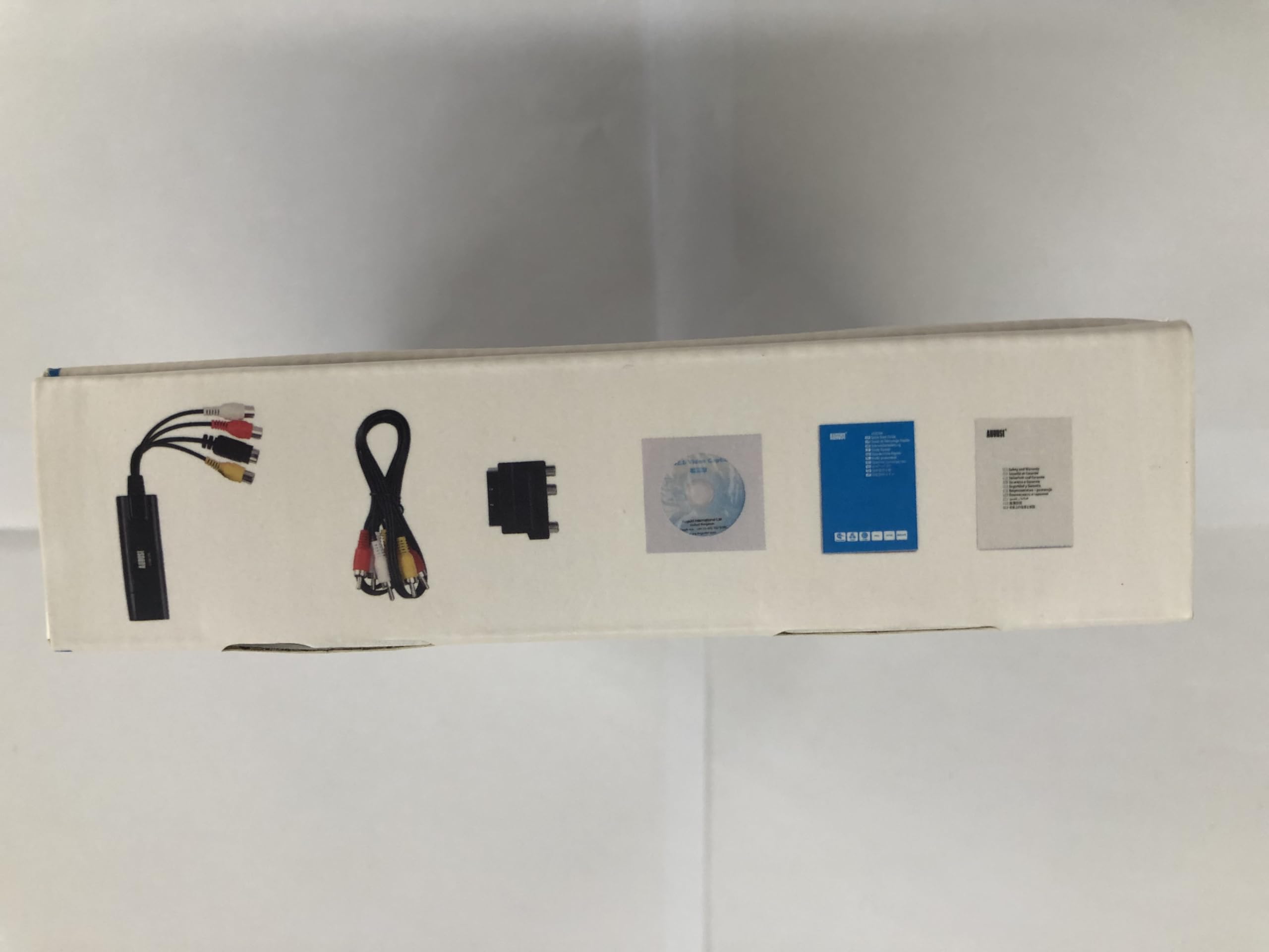 August VGB100 - External USB Video Capture Card - S Video/Composite to USB Transfer Cable - Grabber Lead for Windows 11/10 / 8/7 / Vista/XP