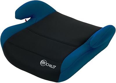 MyChild Brundle Booster Car Seat Blue 4–12 Years Lightweight 700g