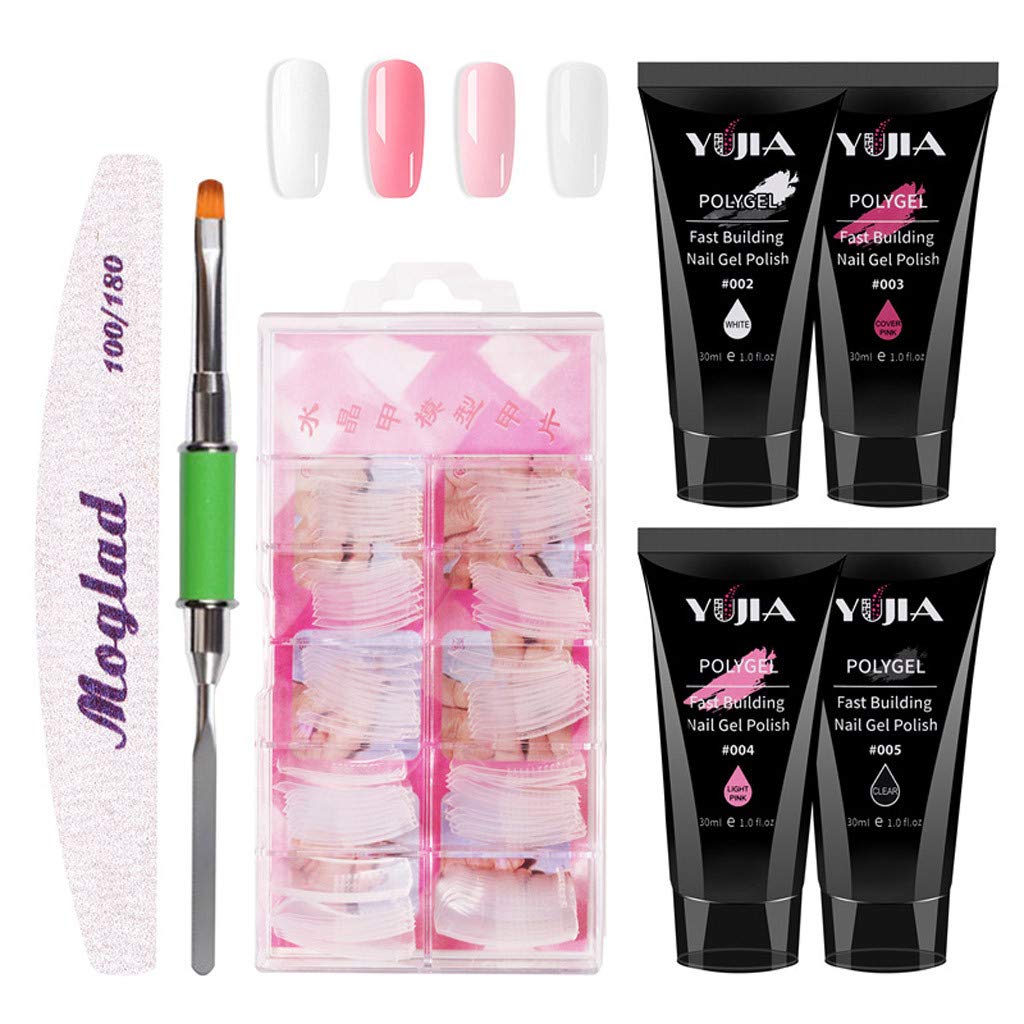 Poly Gel Nail Kit, Nail Extension Builder Gel Nail