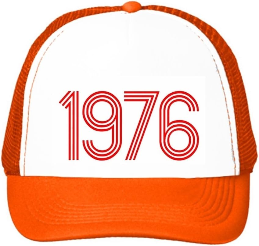 Snapbacks Hat-1976 Classic Retro Font Trucker Hat