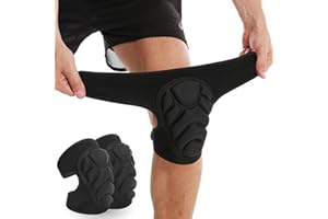 SUJAYU Volleyball Knee Pads for Women & Men, Dance Knee Pad for Women Men Wrestling Knee Pad Wrestling Gear, Crash Pad Roller Skating Gear Knee Protector Soft Knee Pads for Work (X-Large)