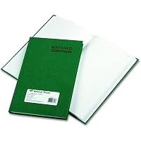 National Emerald Series Record Book - Green Hard Cover, 200 Numbered Pages, 9.25 X 6 Inches