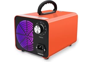 VTAR Ozone Machine 20,000 mg/h High Capacity Generator, Ozone Machine Odor Removal,for Large Space Area, home,Basement,Hotel, Car,Smoke,Pet.（Orange）