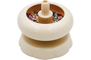 Bead Spinner for Jewelry Making, ABS Rotating Bead Loader with Smooth Bowl and Stable Base for Bracelets Necklaces DIY Craft