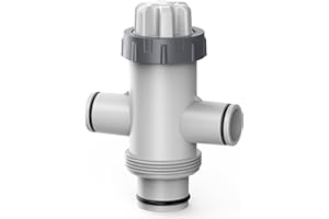 SUMMERBUDDY Split Swimming Pool Hose Plunger Valve, 2 in 1 Hose Plunger Valve Swimming Pool Part for Filter Circulation System