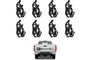 FATYEHX 8PCS Shovel Mount for Roof Rack,Metal Rubber Clamp Mounting Kit Bracket Quick Release Axe Shovel Holder Wall Mount Kit for Truck Overlanding Gear Off Road Roof Rack Accessories Fit 0.67" to 1.57" Dia