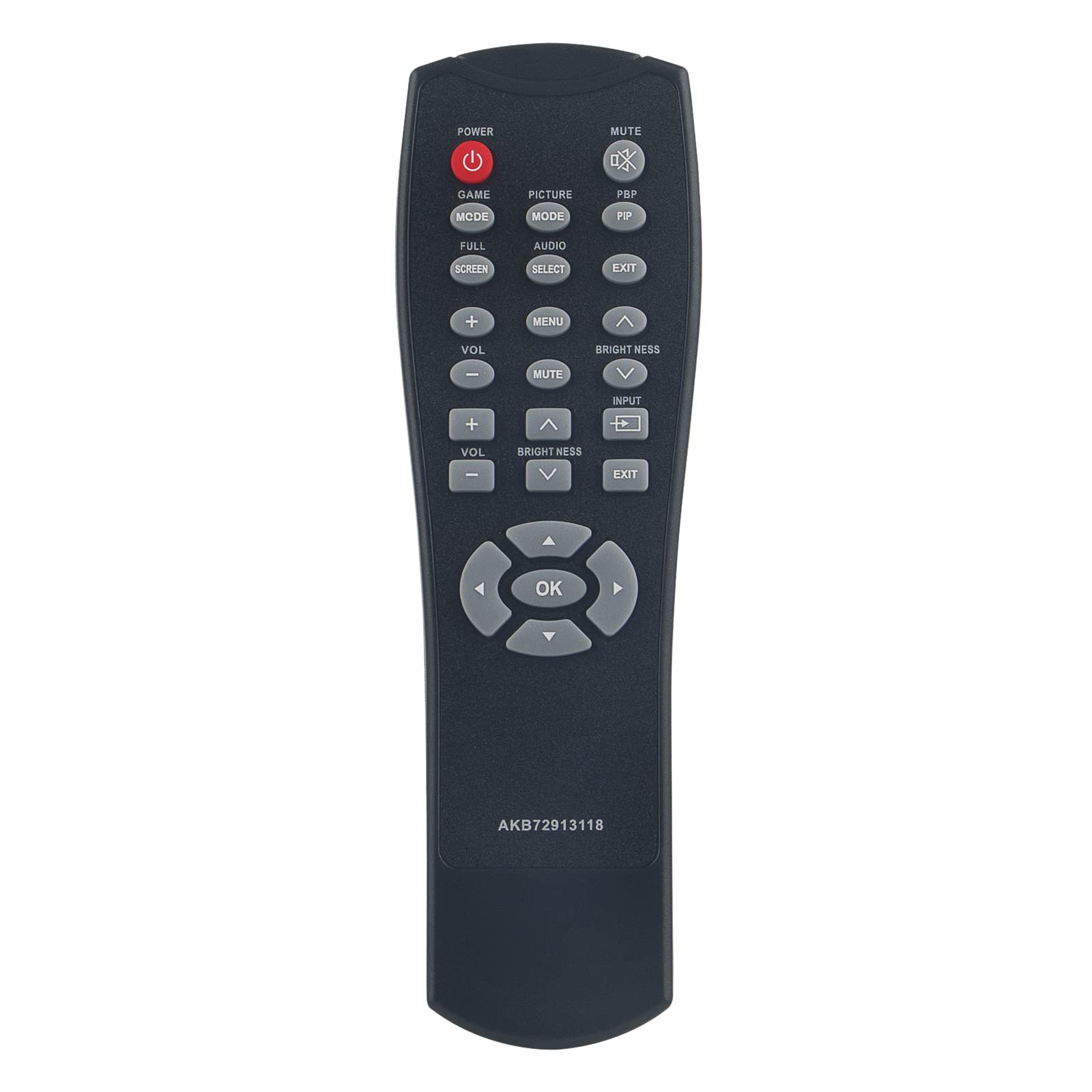 VINABTY AKB72913118 Replacement Remote Control fit for LG IPS LED Moniter 43UD79 43UD79T 43MU79 AKB72913118 Remote Control