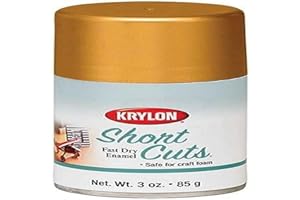 Krylon KSCS029 Short Cuts Aerosol Spray Paint, Gold Leaf, 3 Ounce