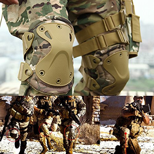 Ever Fairy Combat Tactical Military Hard X Knee Pads Elbow Pads