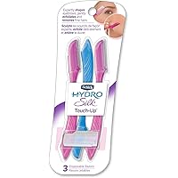 Schick Hydro Silk Touch-Up Multipurpose Exfoliating Dermaplaning Tool, Eyebrow Razor, and Facial Razor with Precision…