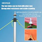 HIKEMAN Tent Poles for Tarp Awning Canopy Aluminium Adjustable 90-230cm view 3