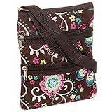 Womens Daisy Crossbody Swingpack Bag (Brown)