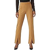 HUE Womens High Rise Suede Straight Legging
