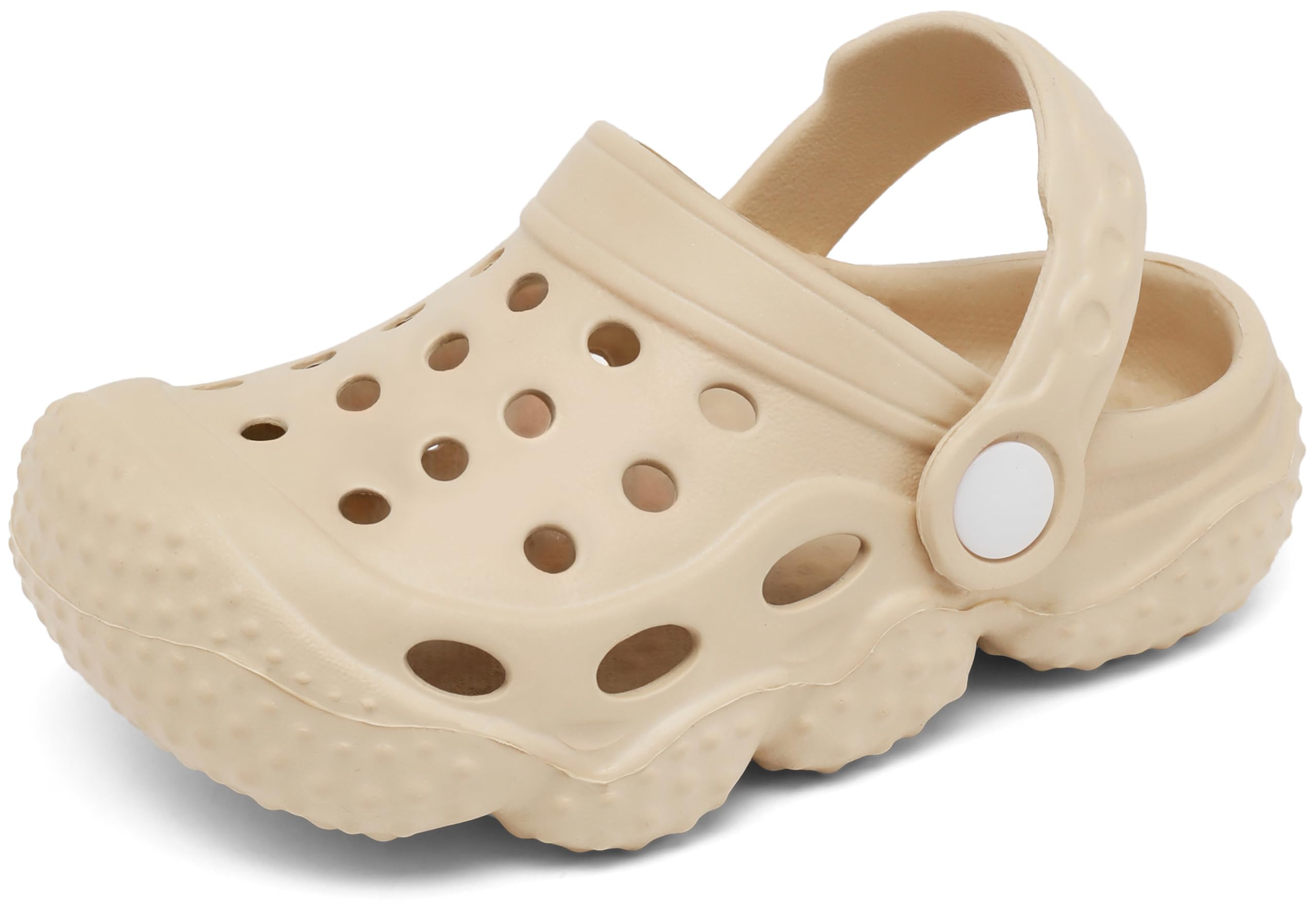 Photo 1 of INMINPIN Kids Girls Boys Clogs Garden Shoes Toddler Slides Sandals Children Water Shower Beach Pool Slippers Indoor Outdoor,Toddler 9.5,Beige