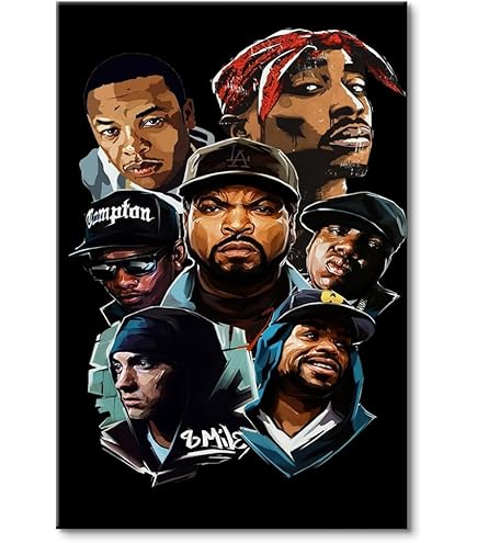 Behrens Biggie Smalls Big 2Pac Tupac Collage Poster Cool Wall