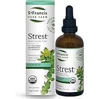 ST FRANCIS HERB FARM Strest® (100ml) Stress Relief with Ashwagandha, Holy Basil, Rhodiola, Siberian Ginseng, Oat (1 Tincture)