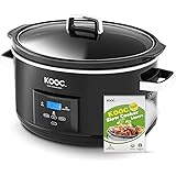 [NEW LAUNCH] KOOC 8.5-Quart Programmable Slow Cooker, Larger than 8 Quart, More Practical than 10 Quart, with Digital Countdo
