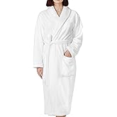 Cotton Paradise Mens and Womens Robe, Warm Fleece Unisex Bathrobes, Plush Couple Robes