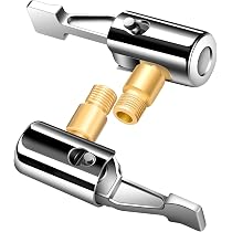 Zerodeko 2PCS Locking Air Chuck For Tires - Quick Connect Inflation Tool For Cars & Trucks