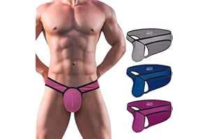 Meshal Men's Cotton Low Rise Briefs Soft Breathable Bulge Pouch Sexy Underwear