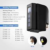 HAWINK Mini Tattoo Battery Power Supply RCA Digital Display Rechargeable USB 5 view 3