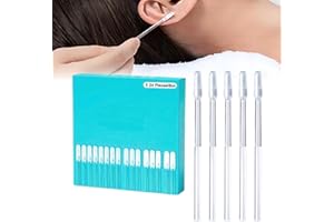 Ear Wax Removal Tool, 24PCS Sticky Ear Cleaning Stick, Washable Resin Tip Adhesive Ears Digging Stick, Reusable Ears Sticky C