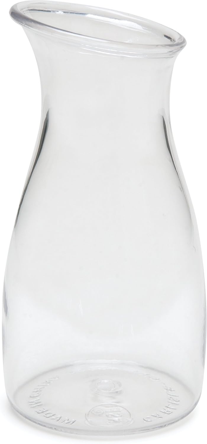 Carlisle 7090007 Cascata Carafe Juice Jar Beverage Decanter Only, Plastic.25 L, Clear