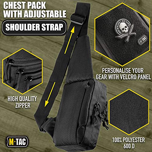 MTac Tactical Bag Shoulder Chest Pack with Sling for Concealed Carry