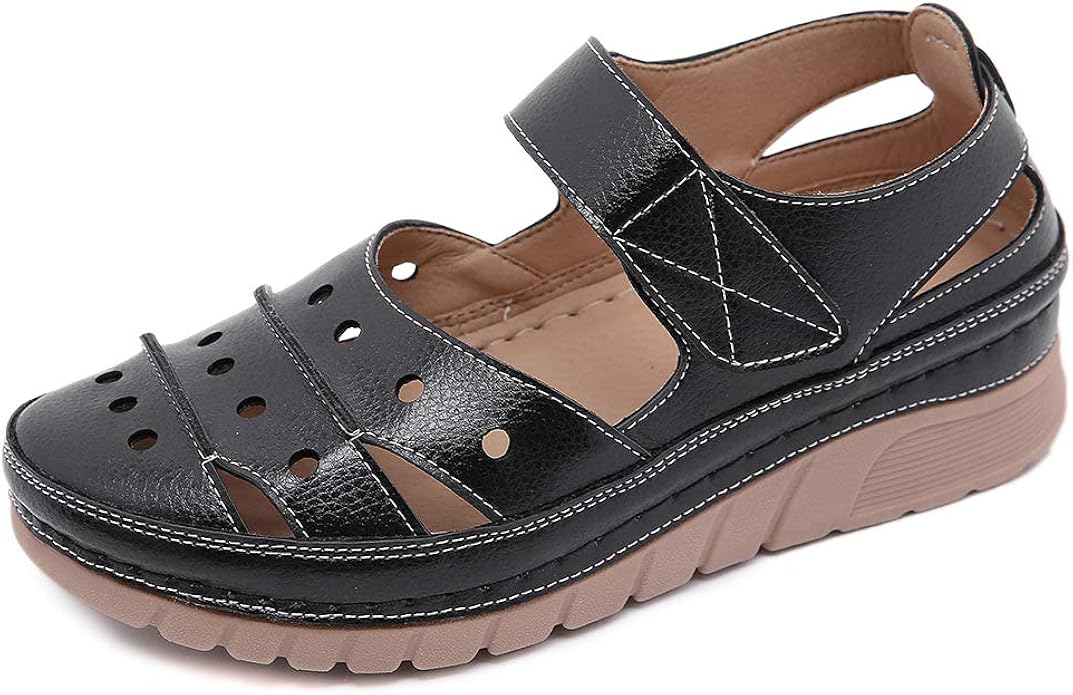 Closed toe sandals wide fit Clearance