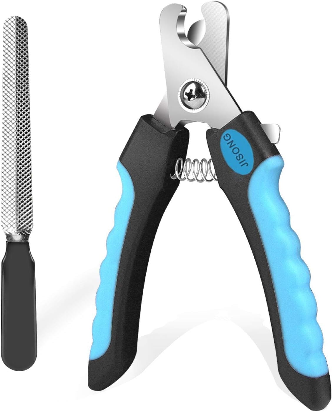 Jisong Dog Nail Clippers, Cat Nail Clipper and Trimmers, Equipped with Safety Protection to Avoid Excessive Cutting, Sharp Blade with Lock Switch, Large Size, Professional Pet Beauty Tools.