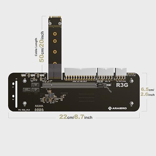 ARAIERD NVMe to PCIe x16 Connector External Graphics Card