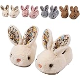 Fadezar Toddler Rabbit Winter Slippers - Soft Plush Indoor Bunny Slippers for Girls & Boys