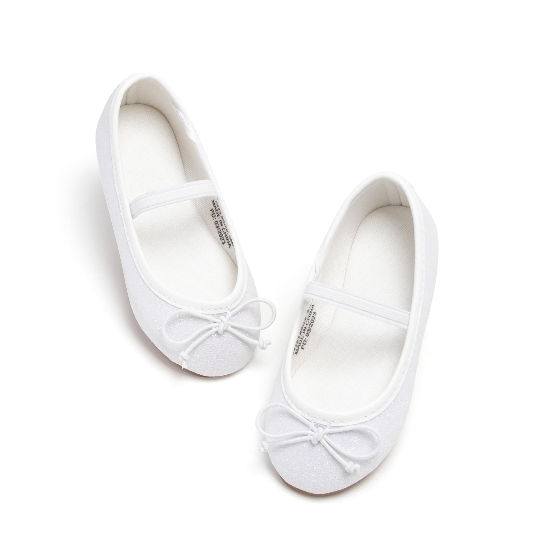 Felix & Flora Toddler Little Girl White Dress Shoes