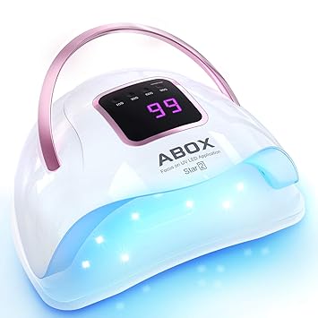 uv led nail lamp abox star2 72w nail dryer for gel nail polish fast curing with 36 led beads gel nail light with lcd display smart sensor