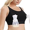 Momcozy Pumping Bra Hands Free, 2-in-1 Pumping & Nursing Bra Comfortable & Adjustable Suitable for Medela, Lansinoh XS-XXL