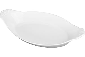 BIA Cordon Bleu 24-Ounce Oval Au Gratin Baking Dish, Set of 4, White