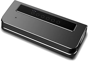 Heat Gun For Shrink Wrapping Food Saver Vacuum Sealer Machine Food Saver Household Vacuum Sealing Machine Small Commercial Dry And Wet Oil Powder For Strong Suction Sealing (Color : Black)