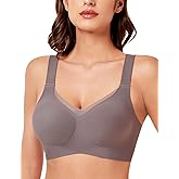MOEOZLLO Womens Wireless Bras for Women No Underwire Seamless Bralettes for Wireless Bra V Lace Soft T Shirt Support
