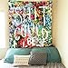 Sunm boutique Wall Tapestry Flower Tapestry Floral Words Tapestry Wall Hanging Tapestry Wall Decor Quote Tapestry