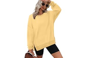 XIEERDUO Womens Oversized Sweatshirts Pullover Casual Crewneck Long Sleeve Tops Comfy