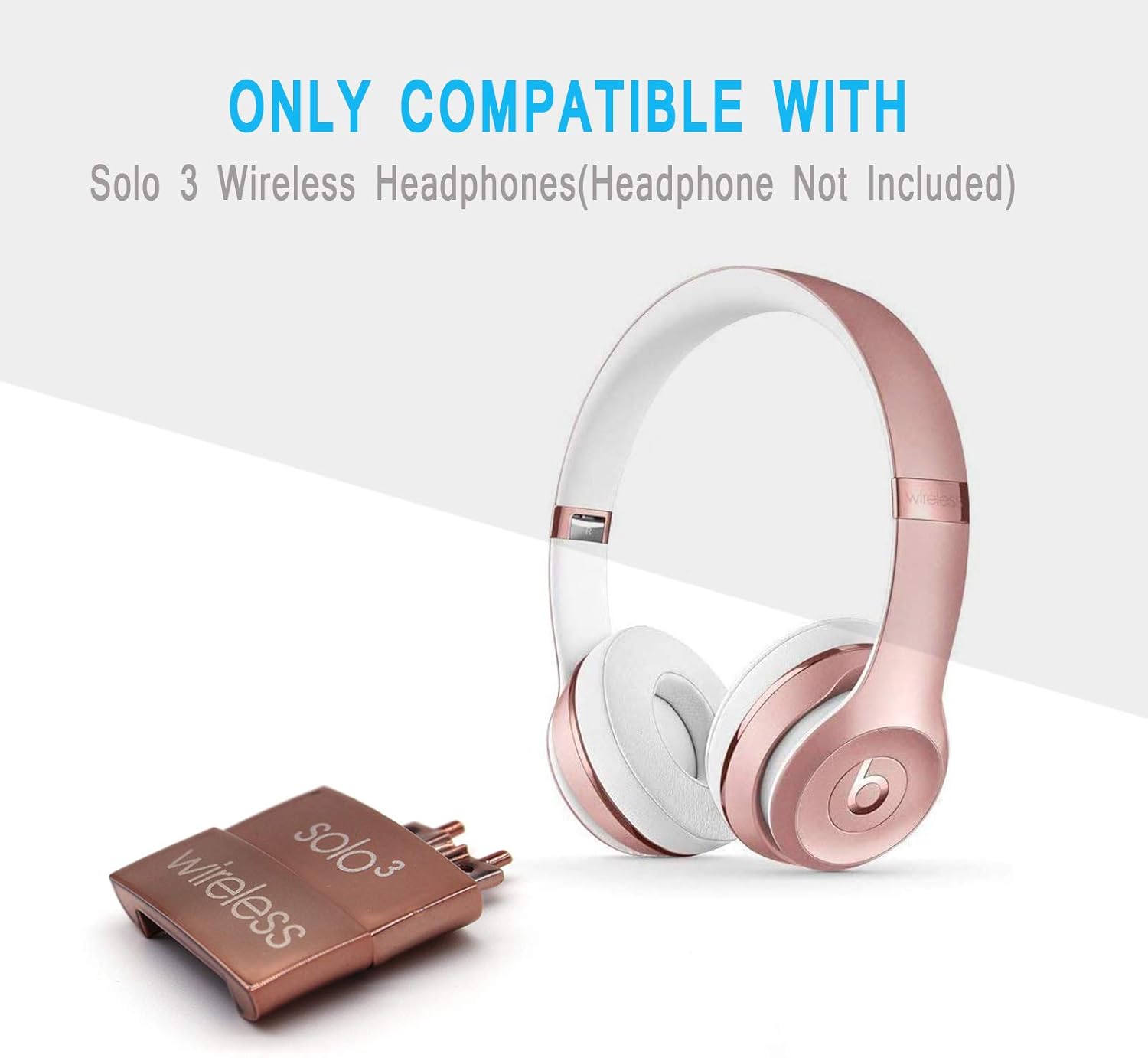 Replacement Headband Hinge Clip Cover + Pin Repair Parts Kits Set Accessories Compatible with Solo3 Wireless Solo2 Wireless Over-Ear Headphones (Rose Gold) - Image 4