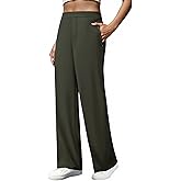 JEKAOYI Womens Straight Leg Dress Pants High Waisted Side Zipper Pocket Business Casual Work Pants