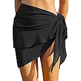 ZAFUL Women Beach Sarong Bathing Suit Wrap Skirt Textured Bikini Swimsuit Cover Ups for Swimwear