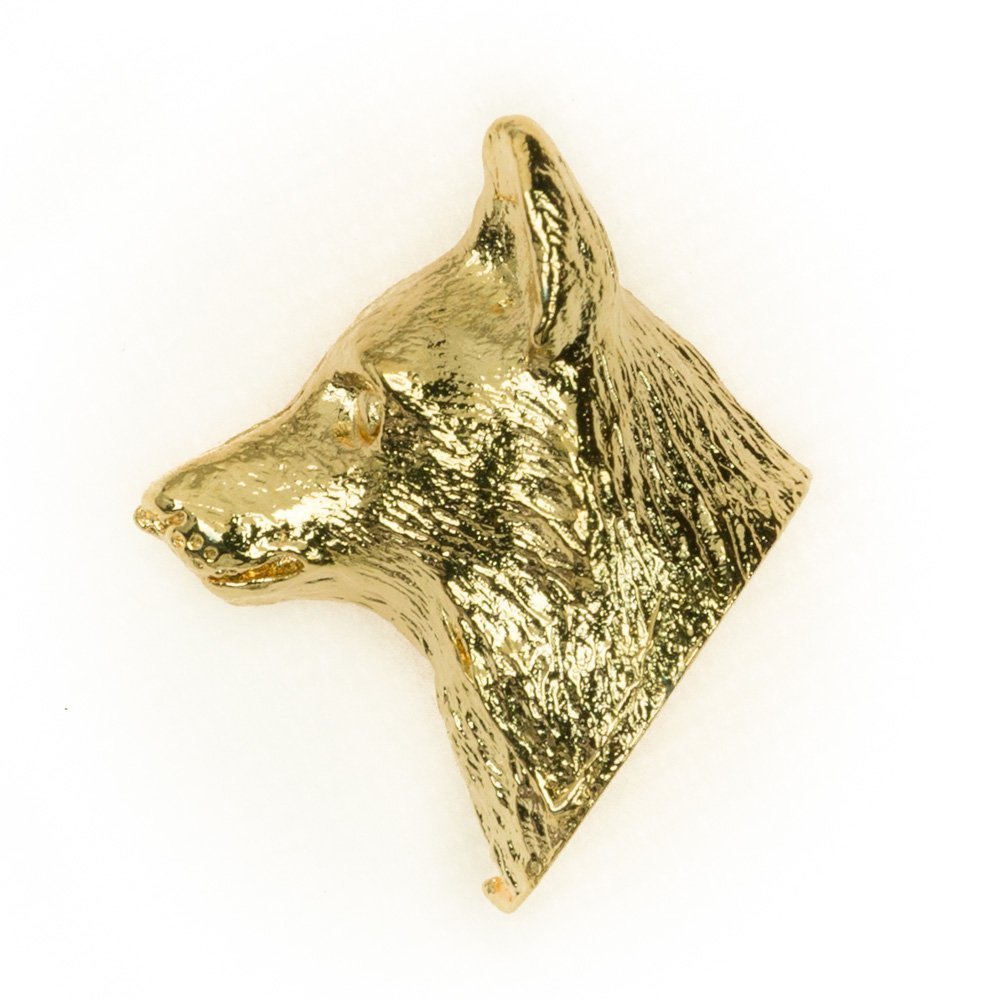 CORGI Made in U.K Artistic Style Dog Clutch Lapel Pin Collection 22ct Gold Plated