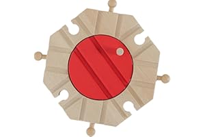 Wooden Train Tracks Connector Modular Railway Systems for Sets Educational Building Block Toy Accessories Wood Track Accessor