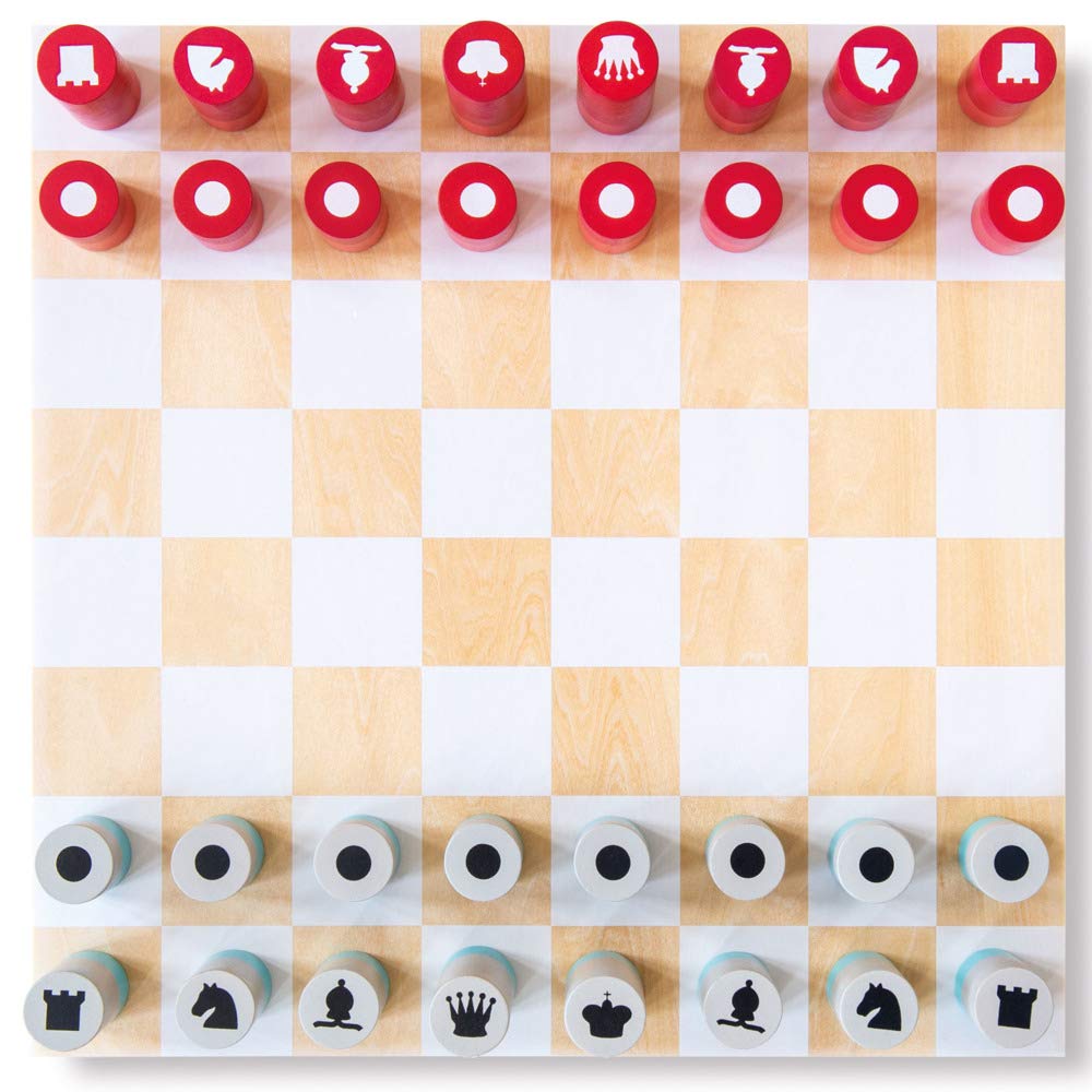 Jeu d’échec en bois Remember - Multicolore