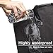 Crospack Garment Bag for Travel Suit Bag Duffle for Men Weekender Handbag with Shoe Compartmen Black