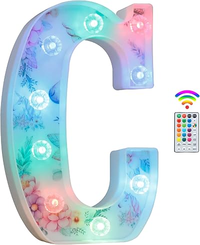 Vimlits Unicorn Light Up Letters LED Sign 18 Color Remote Wall Table Decor