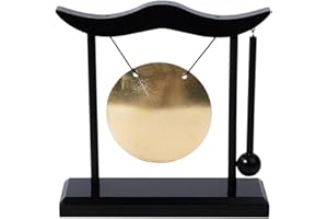 Desktop Brass Gong Ornament Decorative Crafts Table Housewarming Blessing Gift Home Office Feng Shui Collectible